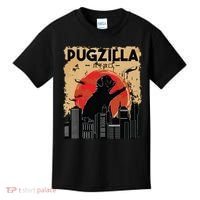 Funny Pug Pugzilla Funny Dog Pug Kids T-Shirt thumb 0
