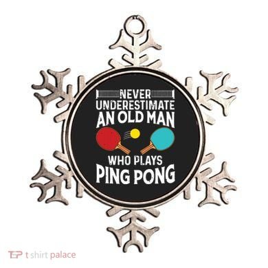 Funny Ping Pong Design Men Dad Grandpa Table Tennis Player Ornament
