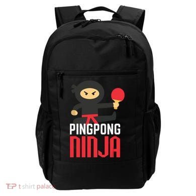 Funny Ping Pong Ninja Shirts Table Tennis Backpack
