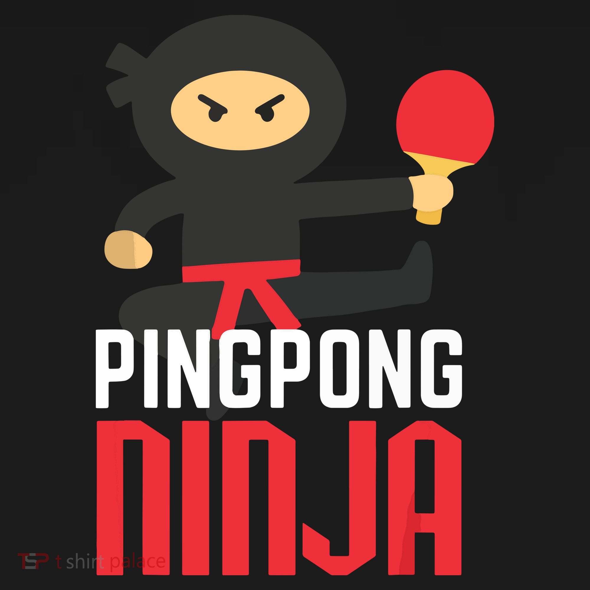 Funny Ping Pong Ninja Shirts Table Tennis Backpack