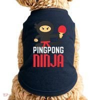 Funny Ping Pong Ninja Shirts Table Tennis Doggie Tank thumb 0