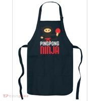 Funny Ping Pong Ninja Shirts Table Tennis Apron thumb 0