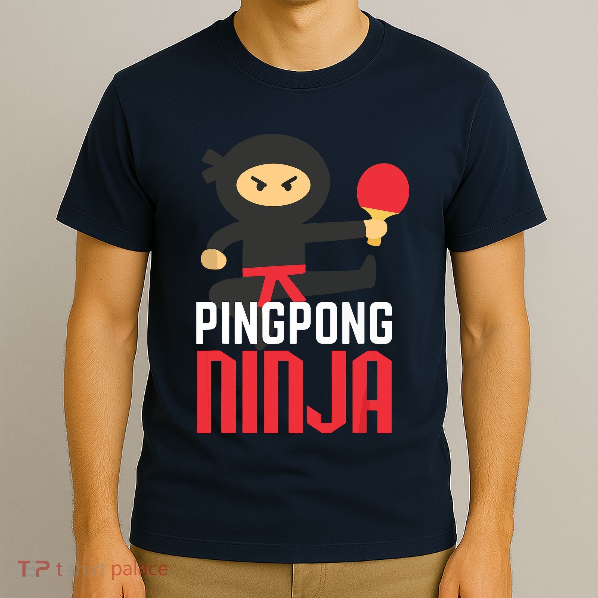 Funny Ping Pong Ninja Shirts Table Tennis T-Shirt