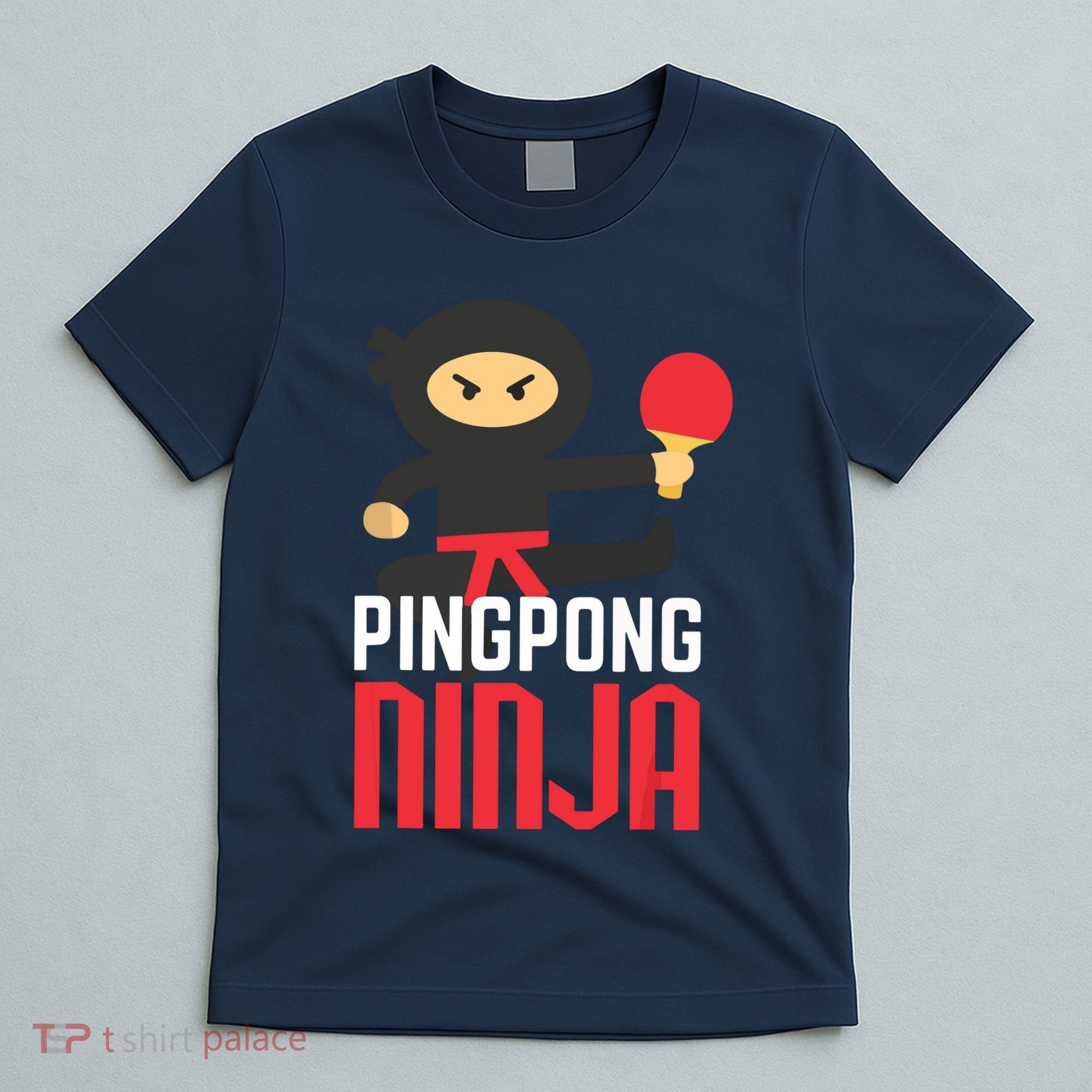 Funny Ping Pong Ninja Shirts Table Tennis T-Shirt