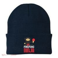 Funny Ping Pong Ninja Shirts Table Tennis Beanie thumb 0