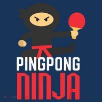 Funny Ping Pong Ninja Shirts Table Tennis Coaster thumb 2
