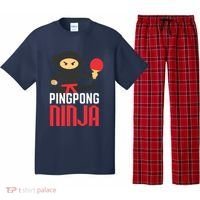 Funny Ping Pong Ninja Shirts Table Tennis Pajama Set thumb 0
