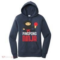 Funny Ping Pong Ninja Shirts Table Tennis Women's Hoodie thumb 0