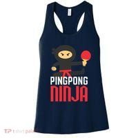 Funny Ping Pong Ninja Shirts Table Tennis Women's Tank Top thumb 0