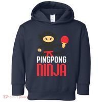 Funny Ping Pong Ninja Shirts Table Tennis Toddler Hoodie thumb 0