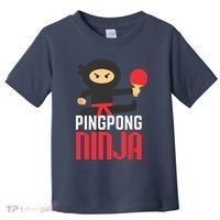 Funny Ping Pong Ninja Shirts Table Tennis Toddler T-Shirt thumb 0
