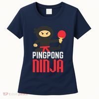 Funny Ping Pong Ninja Shirts Table Tennis Women's T-Shirt thumb 0