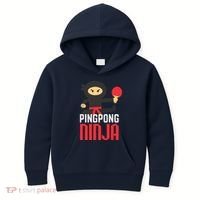 Funny Ping Pong Ninja Shirts Table Tennis Kids Hoodie thumb 0