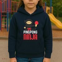 Funny Ping Pong Ninja Shirts Table Tennis Kids Hoodie thumb 3