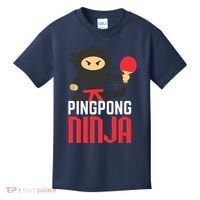 Funny Ping Pong Ninja Shirts Table Tennis Kids T-Shirt thumb 0