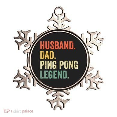 Funny Ping Pong Husband Dad Table Tennis Legend Vintage Ornament