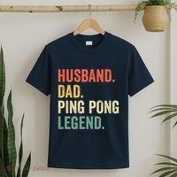 Funny Ping Pong Husband Dad Table Tennis Legend Vintage T-Shirt thumb 2