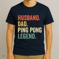 Funny Ping Pong Husband Dad Table Tennis Legend Vintage T-Shirt thumb 3