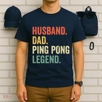 Funny Ping Pong Husband Dad Table Tennis Legend Vintage T-Shirt thumb 6