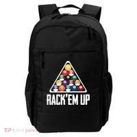 Funny Pool Player Billiard 8ball RackEm Up Gift Backpack thumb 0