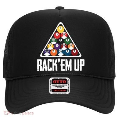 Funny Pool Player Billiard 8ball RackEm Up Gift Hat