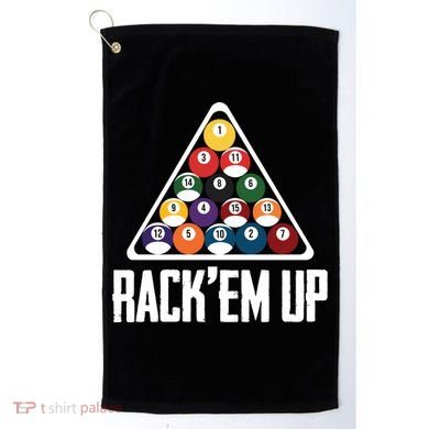 Funny Pool Player Billiard 8ball RackEm Up Gift Golf Towel