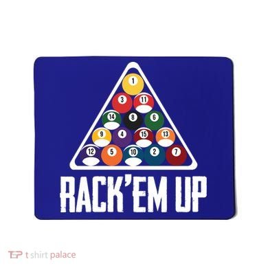 Funny Pool Player Billiard 8ball RackEm Up Gift Mousepad