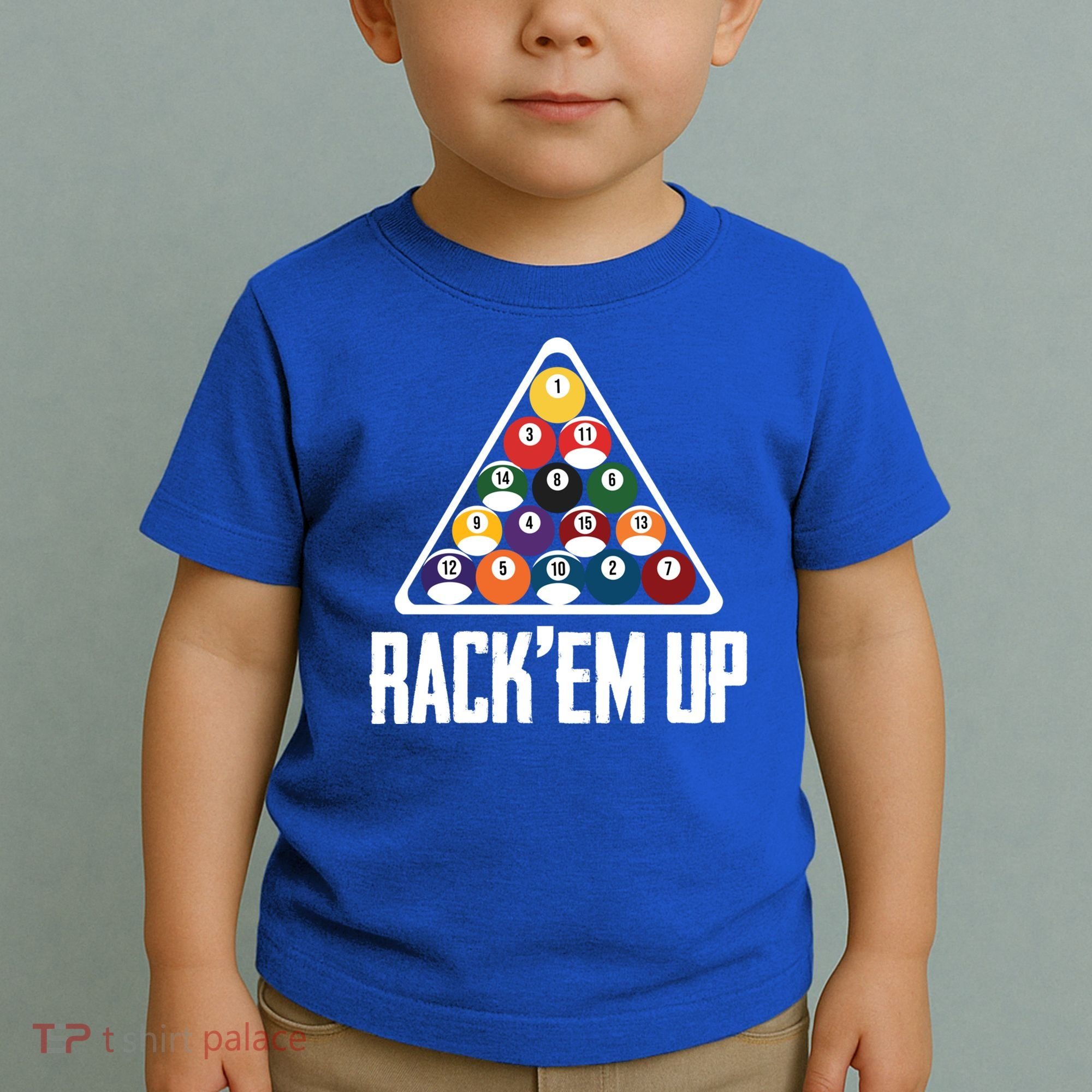 Funny Pool Player Billiard 8ball RackEm Up Gift Toddler T-Shirt