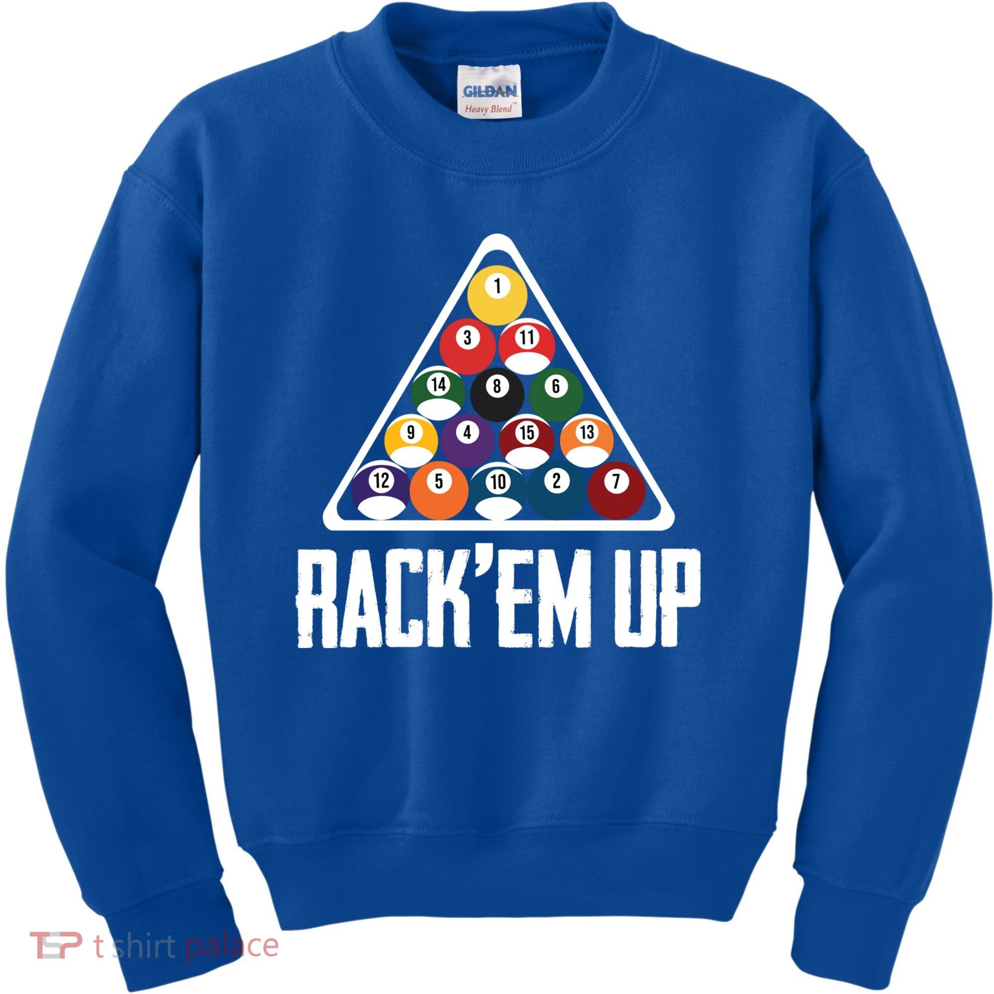 Funny Pool Player Billiard 8ball RackEm Up Gift Kids Sweatshirt
