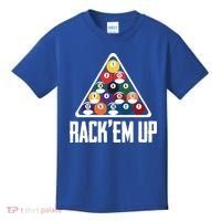 Funny Pool Player Billiard 8ball RackEm Up Gift Kids T-Shirt thumb 0