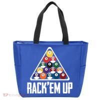 Funny Pool Player Billiard 8ball RackEm Up Gift Tote Bag thumb 0