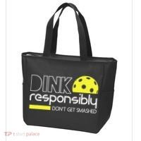 Funny Pickleball Player Dink Responsibly Don't Get Smashed Tote Bag thumb 3