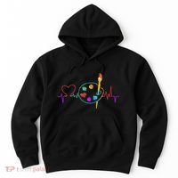 Funny Paint Palette Brush Artist Painter Gift Hoodie thumb 0
