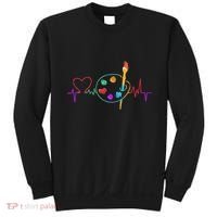 Funny Paint Palette Brush Artist Painter Gift Sweatshirt thumb 0