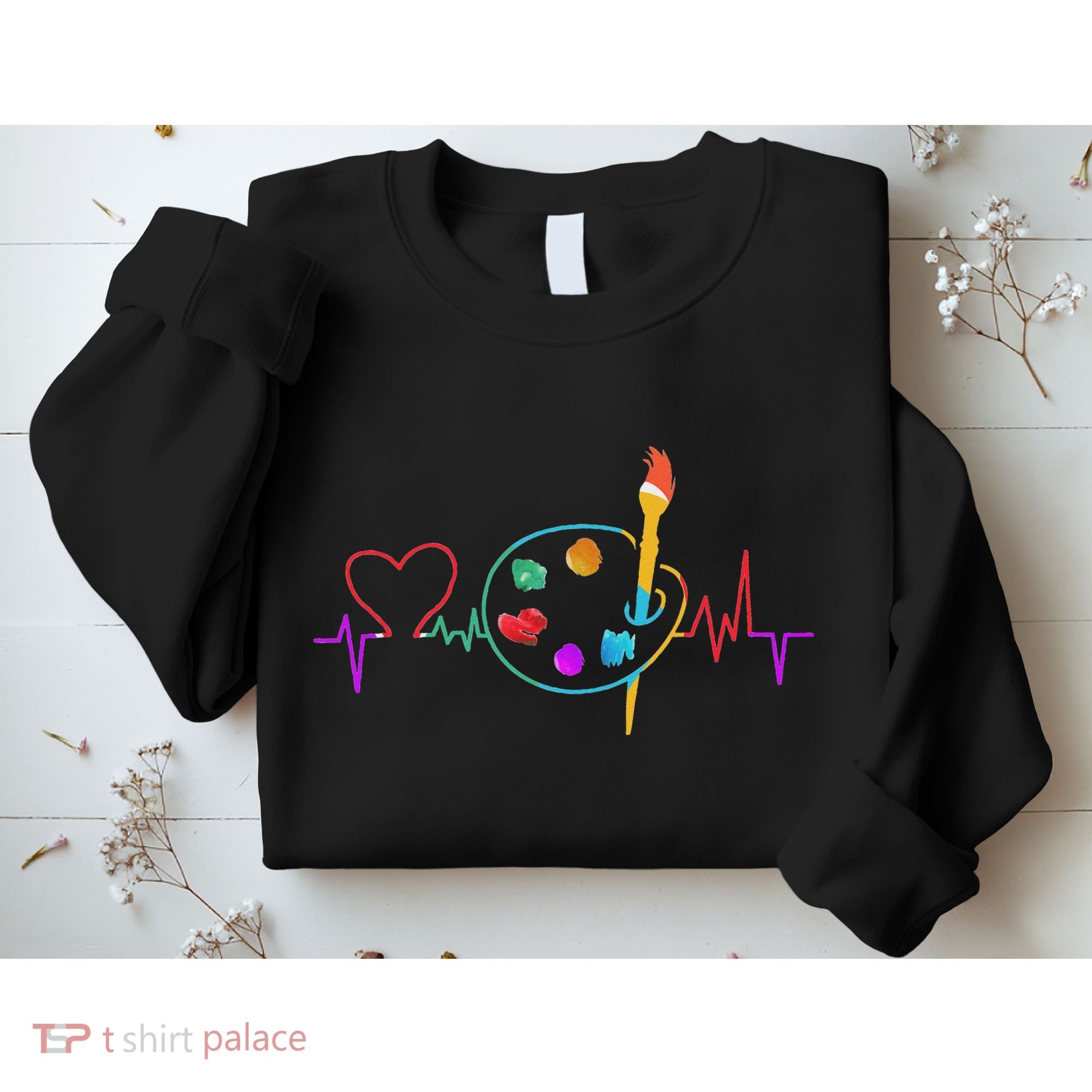 Funny Paint Palette Brush Artist Painter Gift Sweatshirt