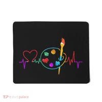 Funny Paint Palette Brush Artist Painter Gift Mousepad thumb 0