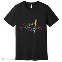 Funny Paint Palette Brush Artist Painter Gift Premium T-Shirt thumb 0