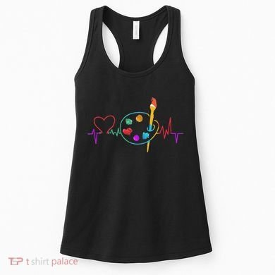 Funny Paint Palette Brush Artist Painter Gift Women's Tank Top