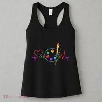Funny Paint Palette Brush Artist Painter Gift Women's Tank Top thumb 3