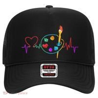 Funny Paint Palette Brush Artist Painter Gift Hat thumb 0