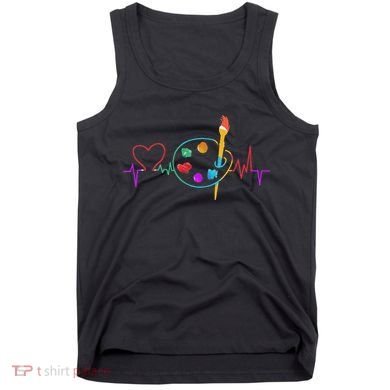 Funny Paint Palette Brush Artist Painter Gift Tank Top