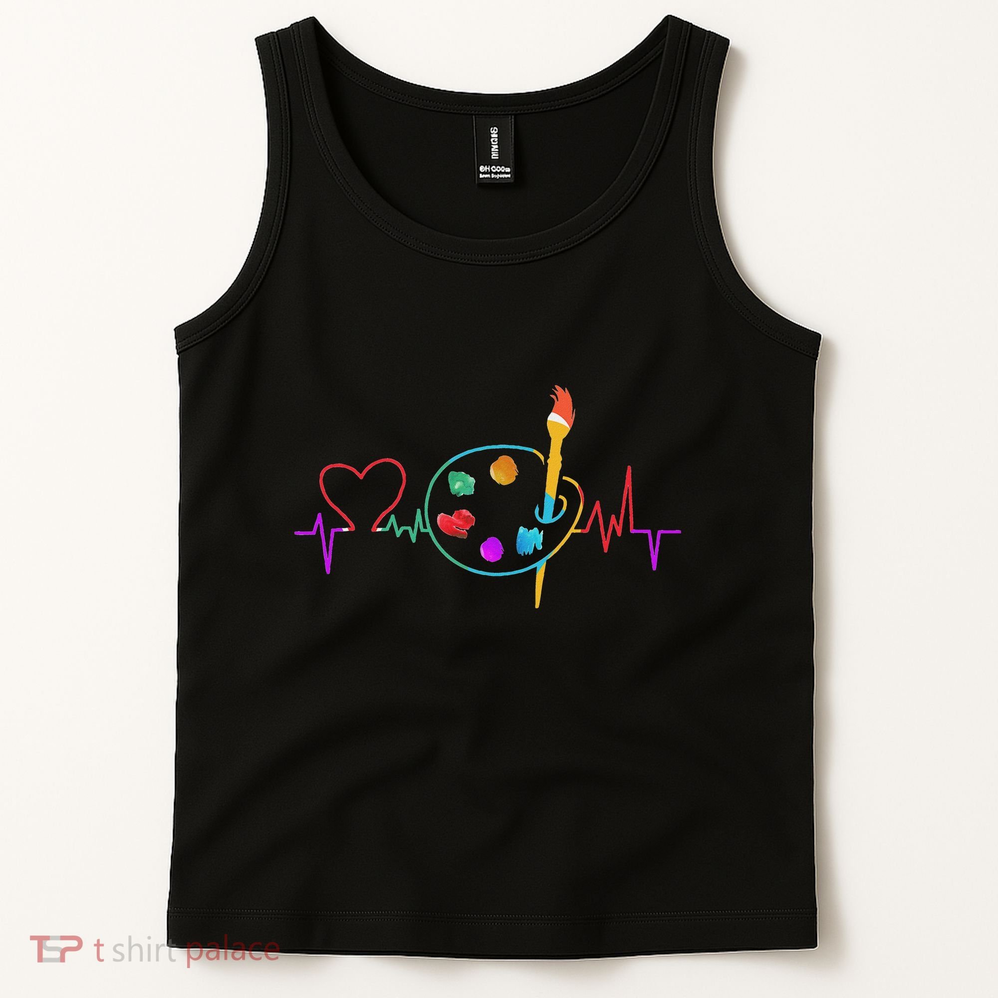 Funny Paint Palette Brush Artist Painter Gift Tank Top