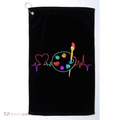 Funny Paint Palette Brush Artist Painter Gift Golf Towel
