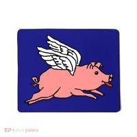 Flying Pig Poking Tongue Out Funny Gift Mousepad thumb 0