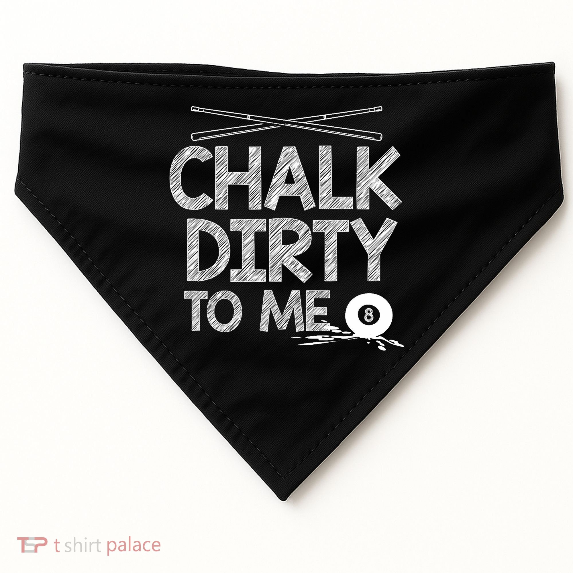 Funny Pool Player 8ball Billard USA-Made Doggie Bandana