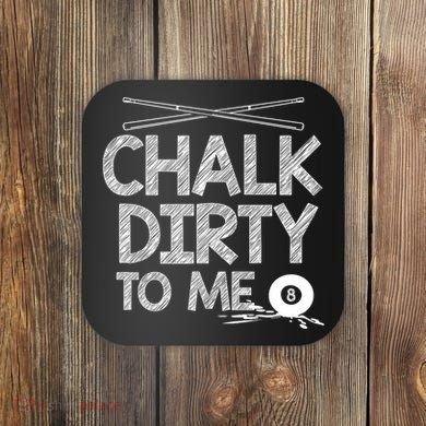 Funny Pool Player 8ball Billard Coaster