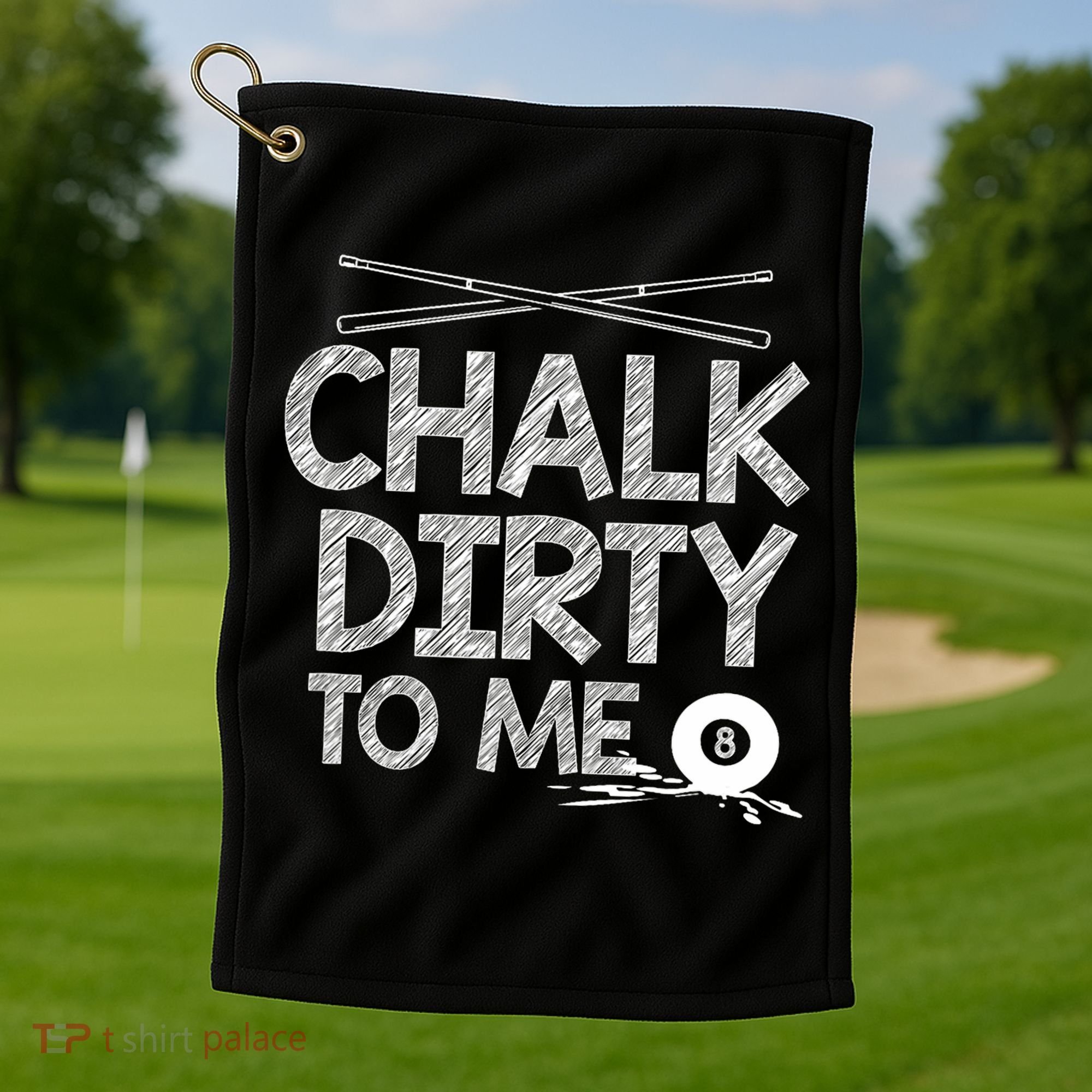 Funny Pool Player 8ball Billard Golf Towel