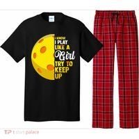 Funny Pickleball Player Girl Pickleball Gift Pajama Set thumb 0
