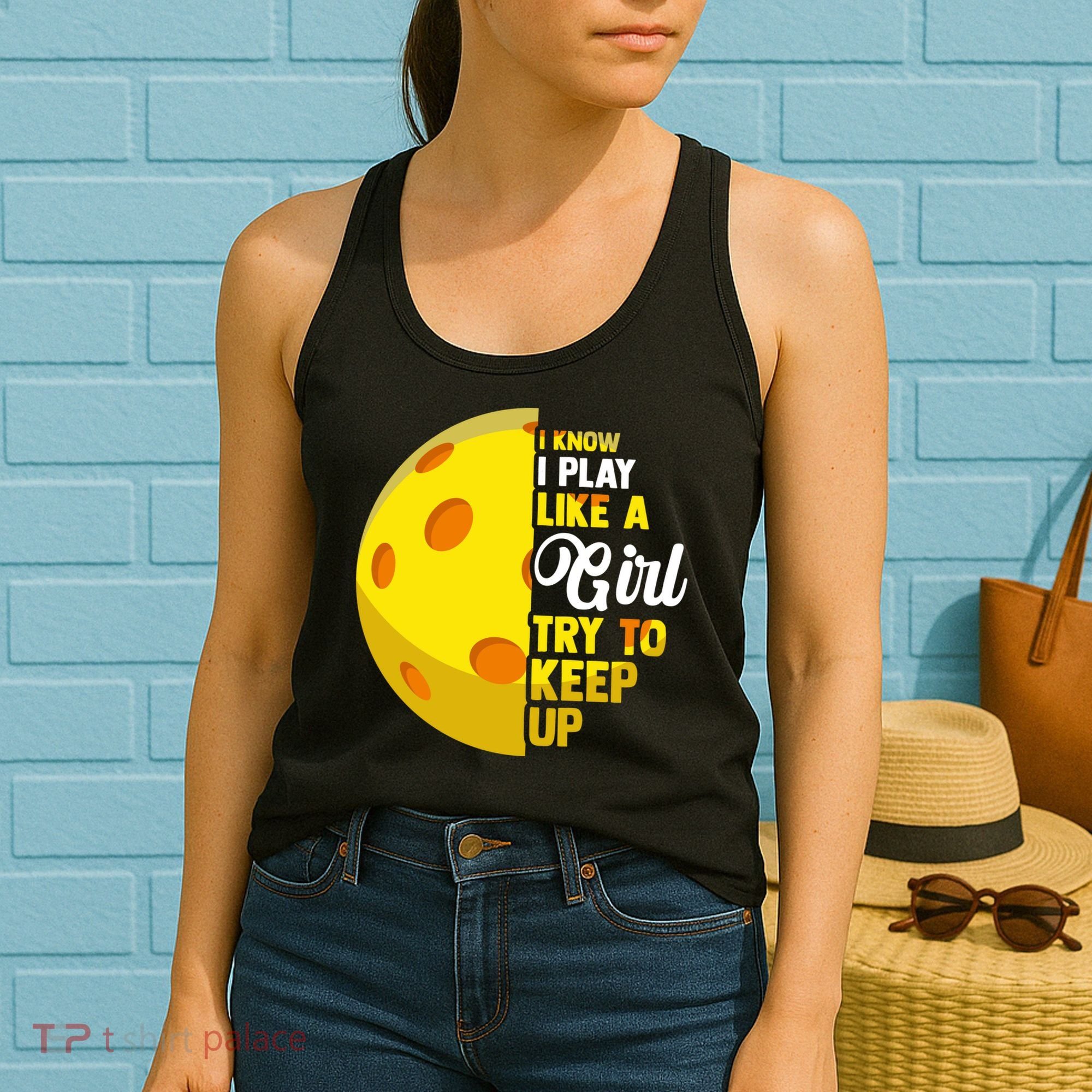 Funny Pickleball Player Girl Pickleball Gift Women's Tank Top