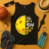 Funny Pickleball Player Girl Pickleball Gift Tank Top thumb 4